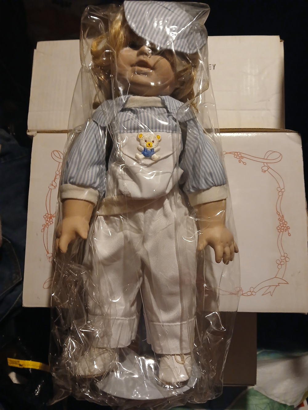Collector's Series Christopher Boy Porcelain Doll New In Box